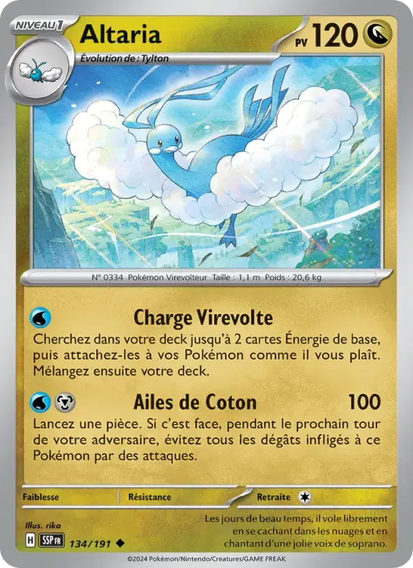 Altaria - 134/252 - Étincelles Déferlantes