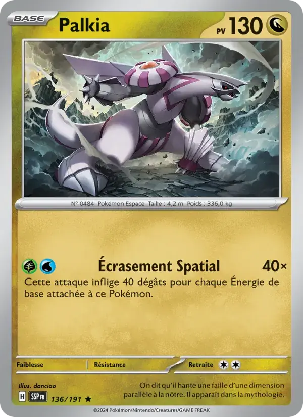 Palkia - 136/252 - Étincelles Déferlantes