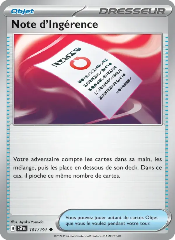 Note d'Ingérence - 181/252 - Étincelles Déferlantes