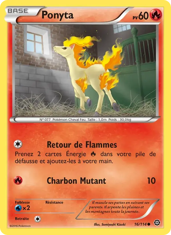 Ponyta - 16/116 - Offensive Vapeur