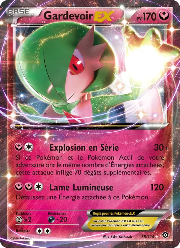 Gardevoir EX - 78/116 - Offensive Vapeur