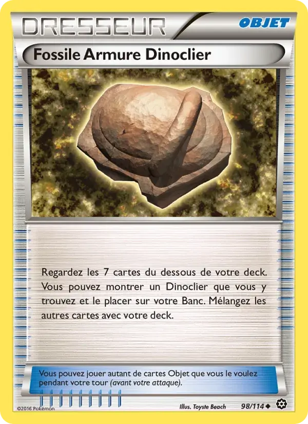 Fossile Armure Dinoclier - 98/116 - Offensive Vapeur