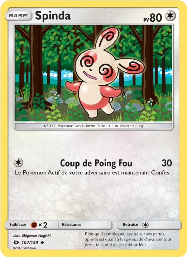 Spinda - 102/163 - Soleil et Lune