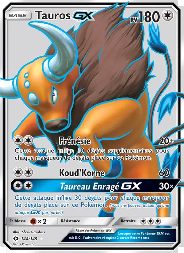 Tauros GX - 144/163 - Soleil et Lune