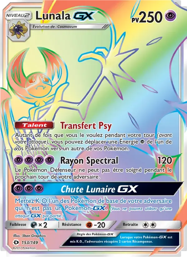 Lunala GX - 153/163 - Soleil et Lune