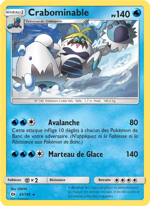 Crabominable - 43/163 - Soleil et Lune