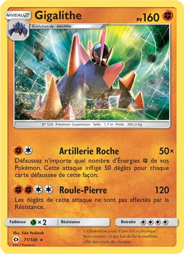 Gigalithe - 71/163 - Soleil et Lune
