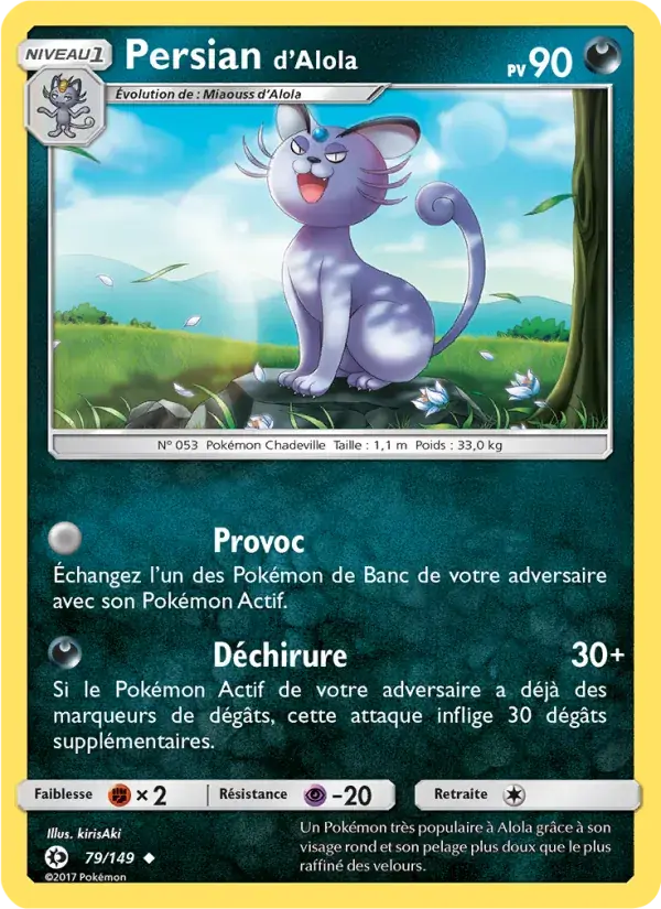Persian d’Alola - 79/163 - Soleil et Lune