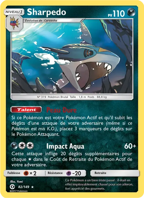 Sharpedo - 82/163 - Soleil et Lune