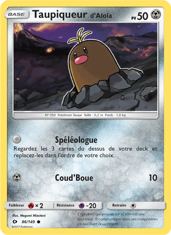 Taupiqueur d’Alola - 86/163 - Soleil et Lune