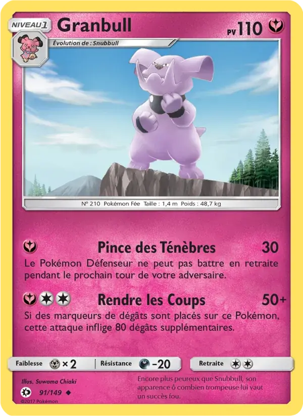 Granbull - 91/163 - Soleil et Lune