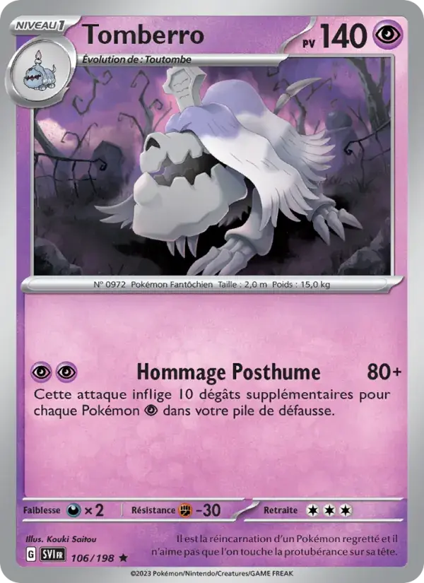 Tomberro - 106/258 - Écarlate et Violet