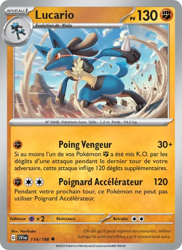 Lucario - 114/258 - Écarlate et Violet