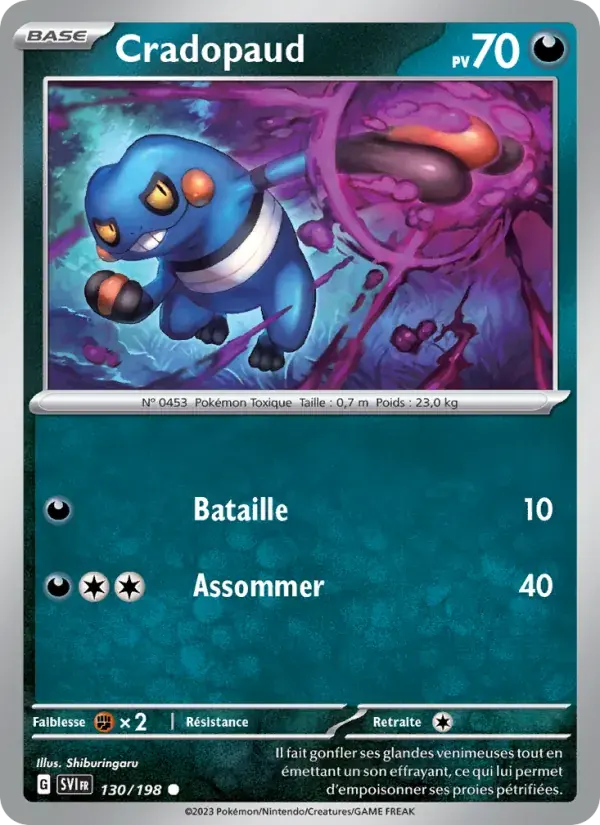 Cradopaud - 130/258 - Écarlate et Violet