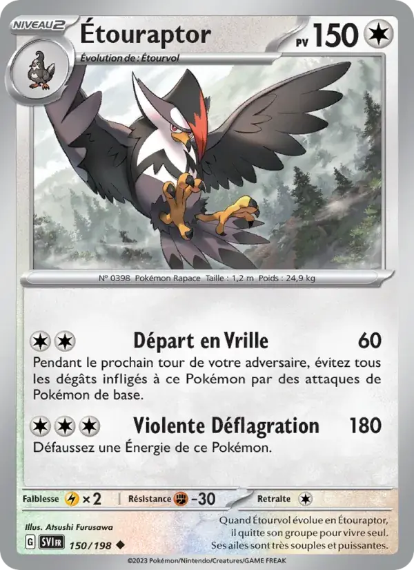 Étouraptor - 150/258 - Écarlate et Violet