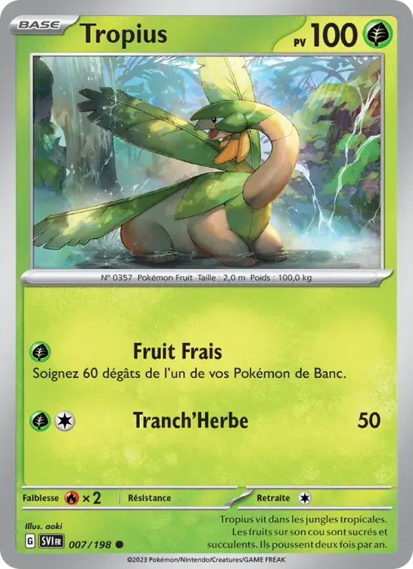 Tropius - 007/258 - Écarlate et Violet