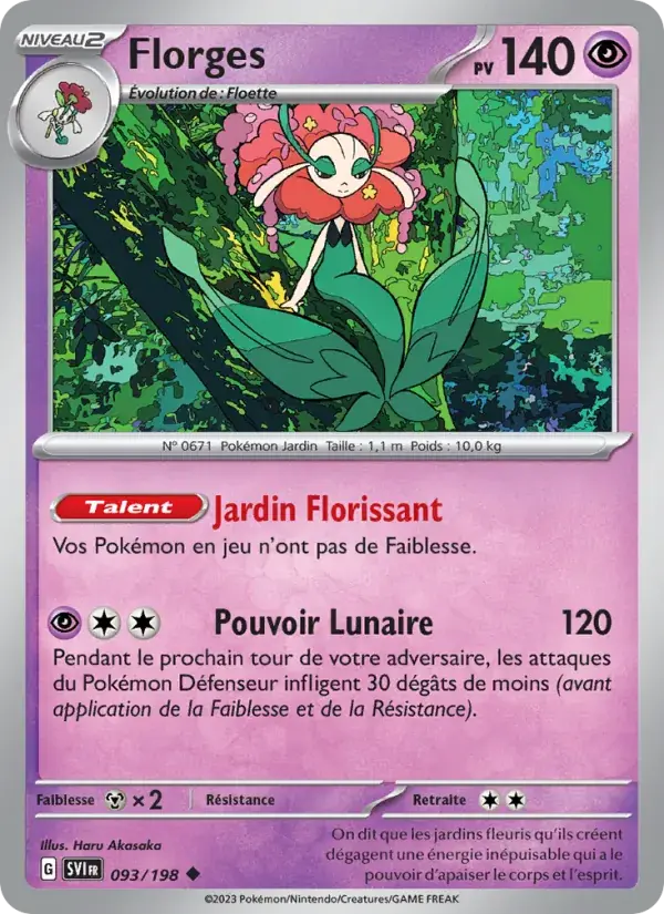 Florges - 093/258 - Écarlate et Violet