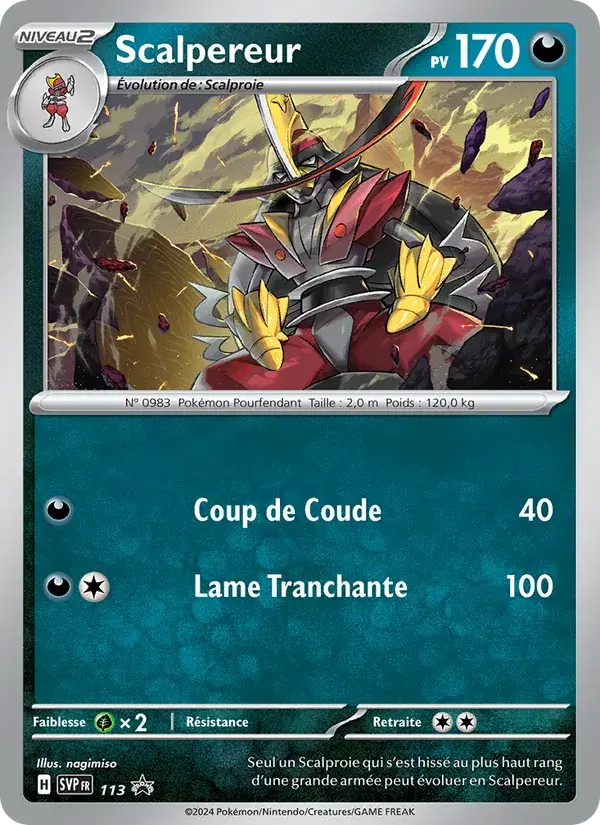 Scalpereur - 113/225 - SVP Black Star Promos