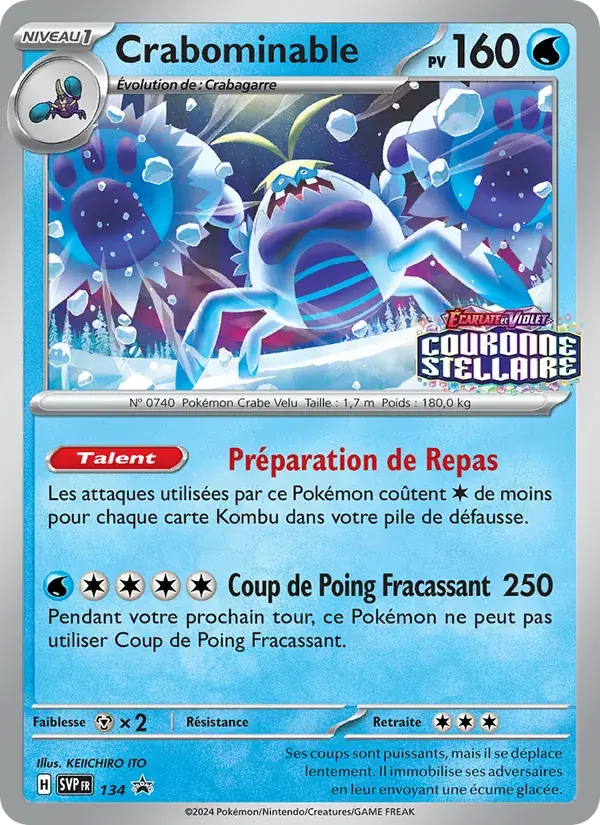 Crabominable - 134/225 - SVP Black Star Promos