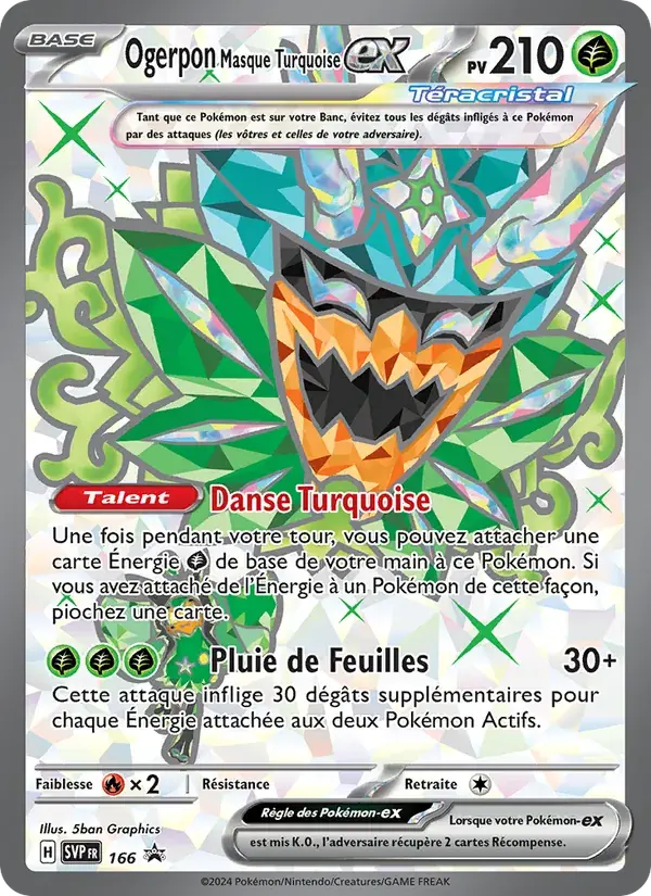 Ogerpon Masque Turquoise-ex - 166/225 - SVP Black Star Promos