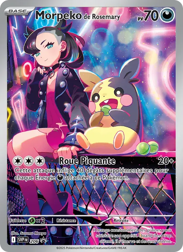 Morpeko de Rosemary - 206/225 - SVP Black Star Promos