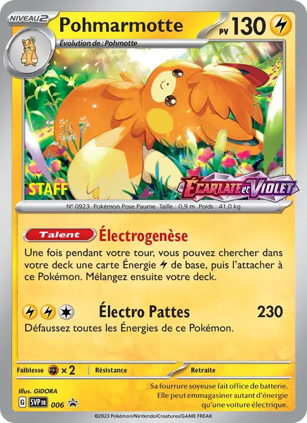 Pohmarmotte - 006/225 - SVP Black Star Promos