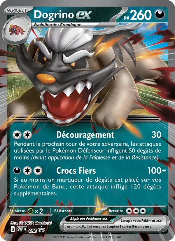 Dogrino-ex - 086/225 - SVP Black Star Promos