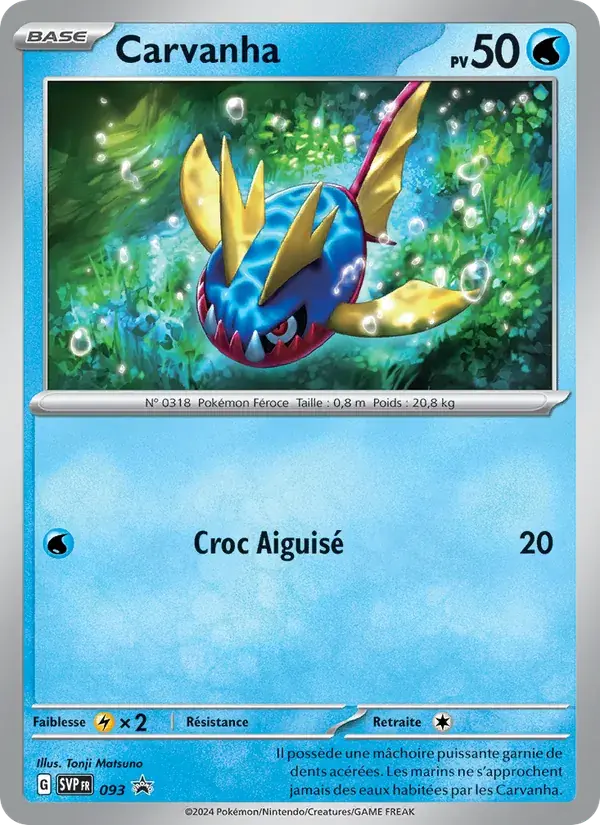Carvanha - 093/225 - SVP Black Star Promos