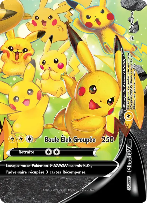 Pikachu V-UNION - SWSH142/307 - Promo SWSH