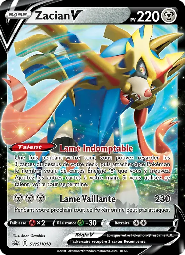 Zacian V - SWSH018/307 - Promo SWSH