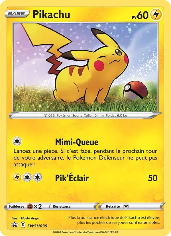 Pikachu - SWSH039/307 - Promo SWSH