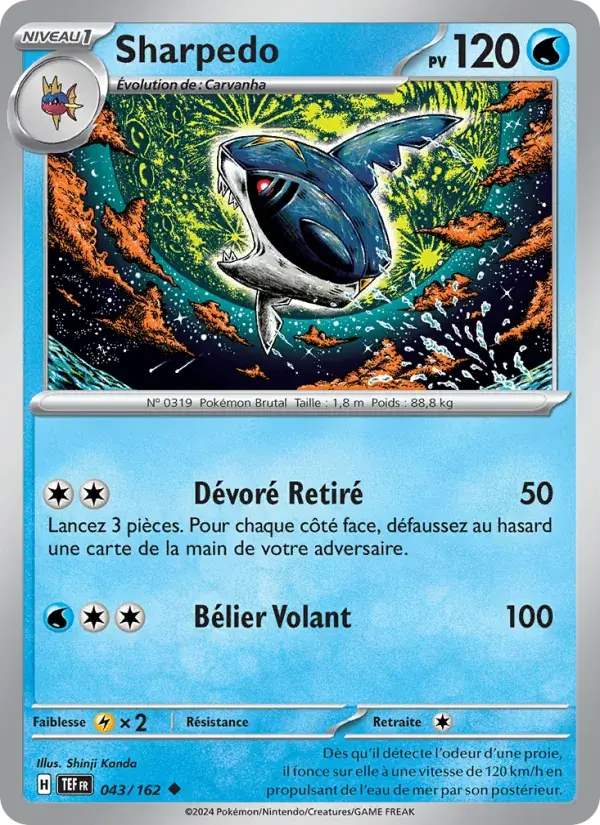 Sharpedo - 043/218 - Forces Temporelles