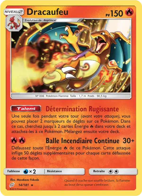 Dracaufeu - 14/196 - Duo de Choc