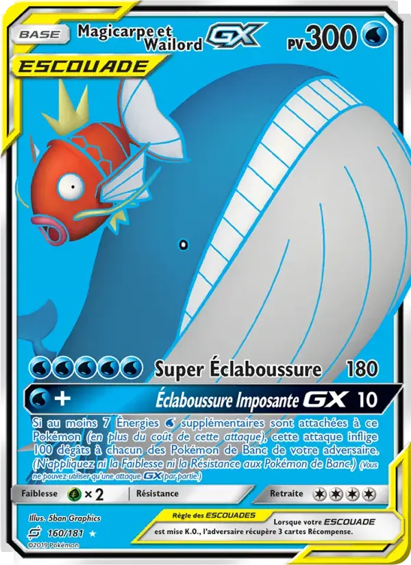 Magicarpe et Wailord GX - 160/196 - Duo de Choc