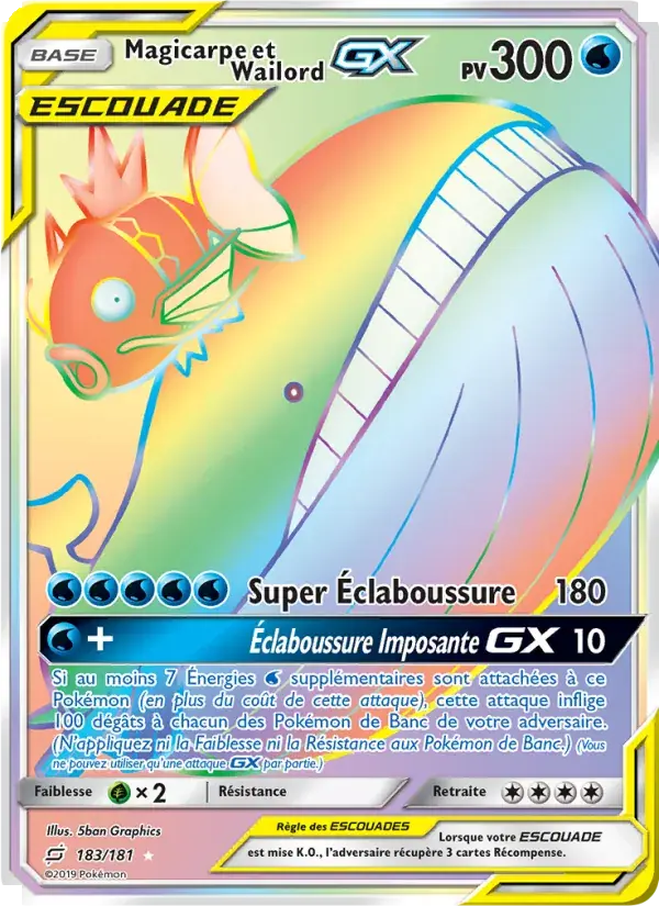 Magicarpe et Wailord GX - 183/196 - Duo de Choc