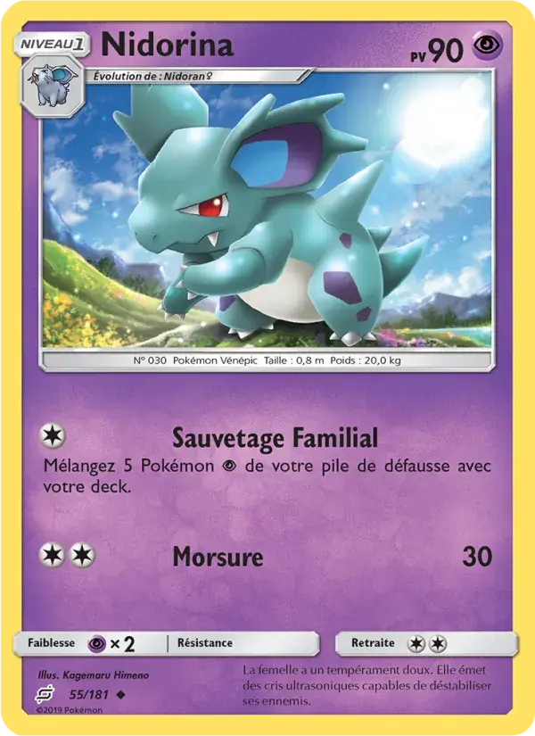 Nidorina - 55/196 - Duo de Choc