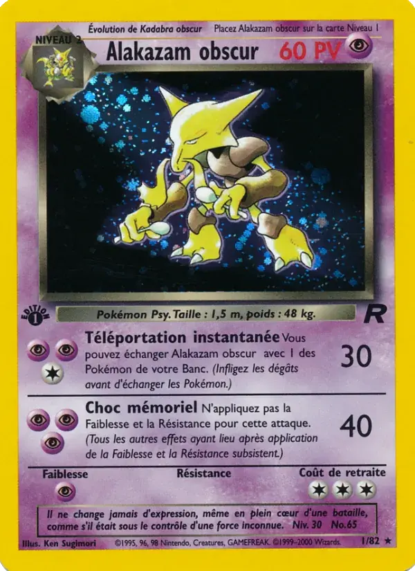 Alakazam obscur - 1/83 - Team Rocket