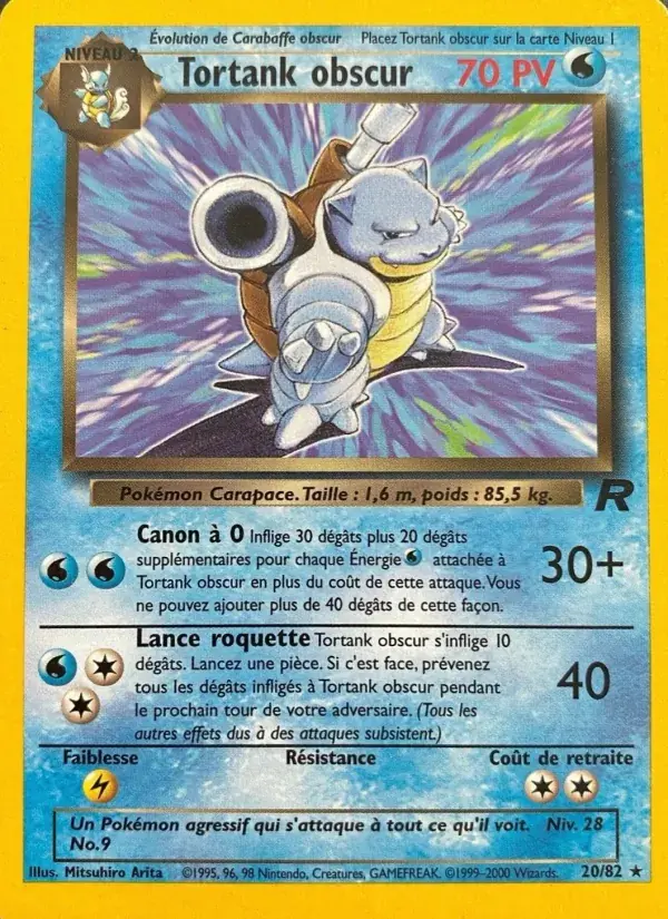Tortank obscur - 20/83 - Team Rocket