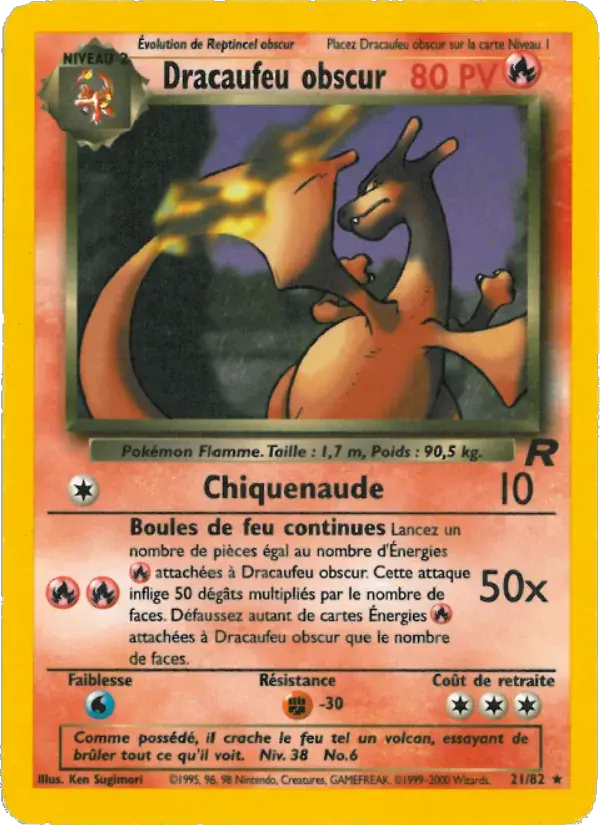 Dracaufeu obscur - 21/83 - Team Rocket