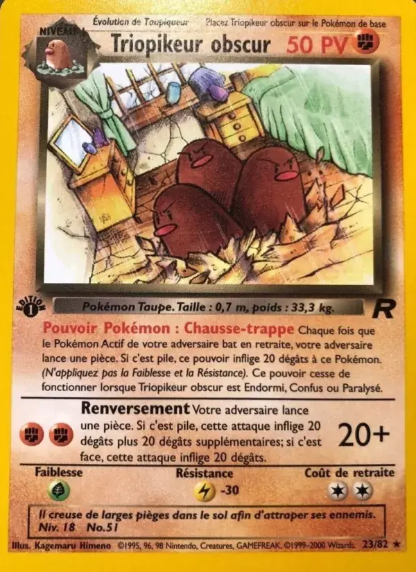 Triopikeur obscur - 23/83 - Team Rocket