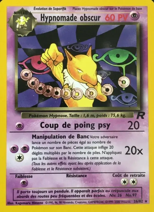 Hypnomade obscur - 26/83 - Team Rocket