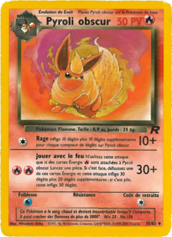 Pyroli obscur - 35/83 - Team Rocket