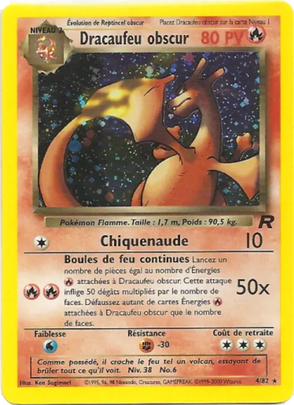 Dracaufeu obscur - 4/83 - Team Rocket