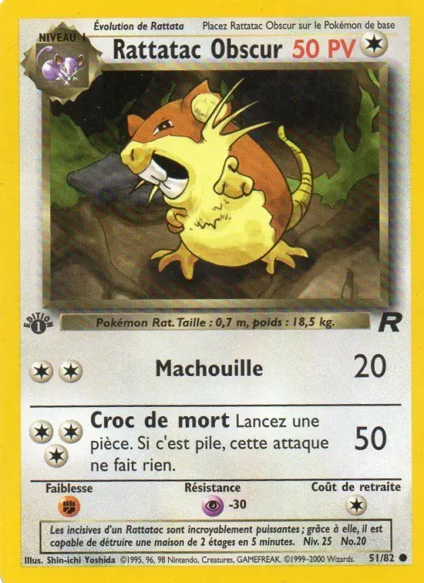 Rattatac obscur - 51/83 - Team Rocket