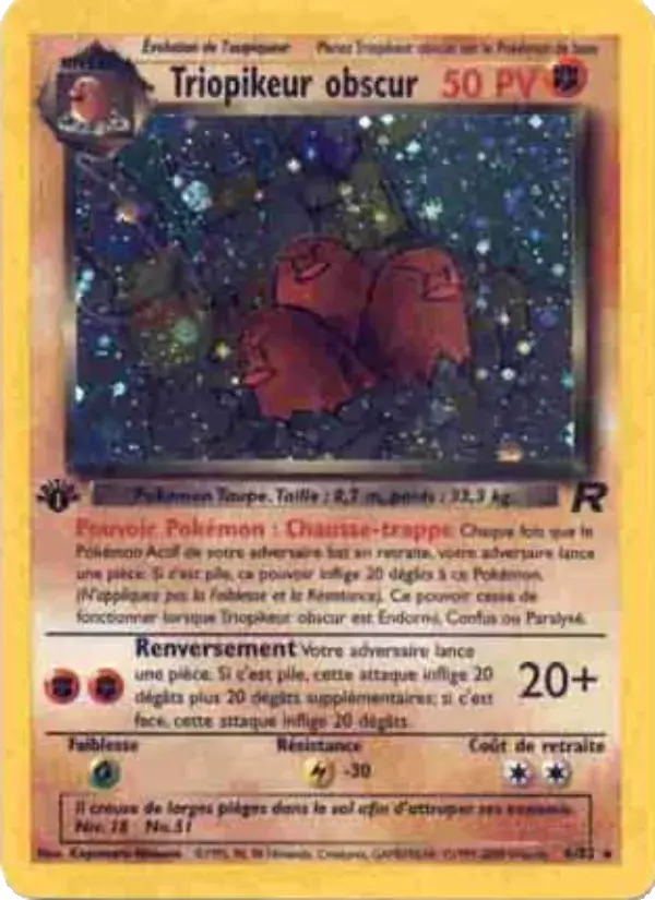 Triopikeur obscur - 6/83 - Team Rocket