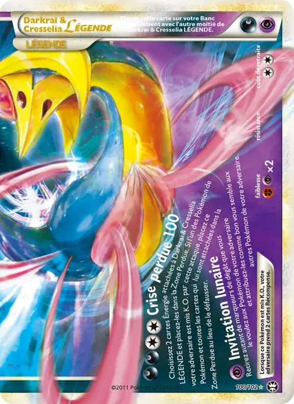 Darkrai & Cresselia LÉGENDE - 100/103 - Triomphant