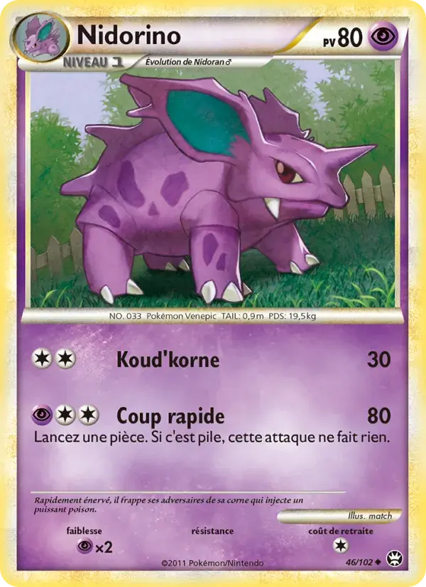 Nidorino - 46/103 - Triomphant