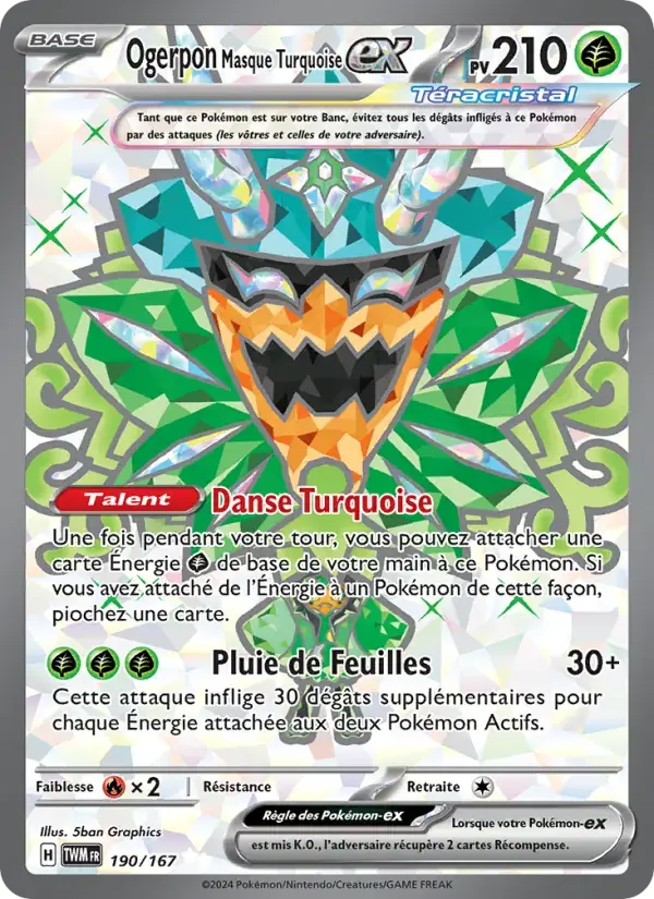 Ogerpon Masque Turquoise-ex - 190/226 - Mascarade Crépusculaire