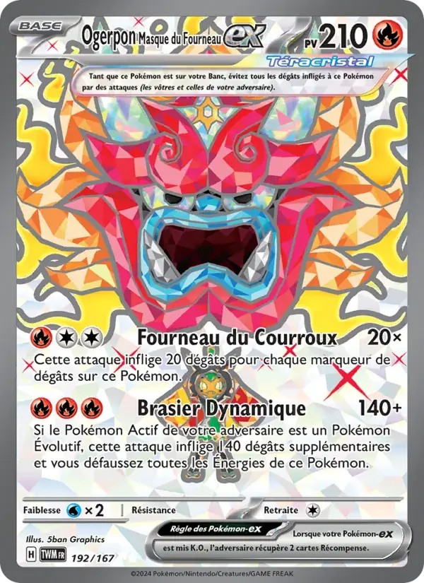 Ogerpon Masque du Fourneau-ex - 192/226 - Mascarade Crépusculaire