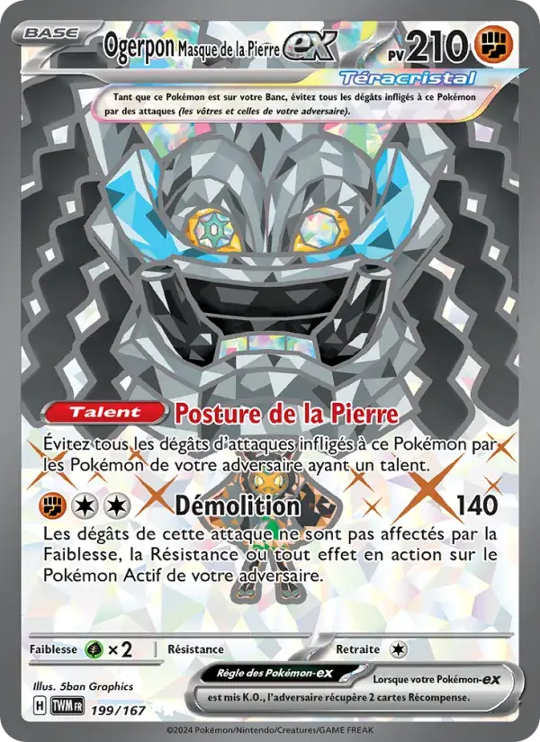 Ogerpon Masque de la Pierre-ex - 199/226 - Mascarade Crépusculaire